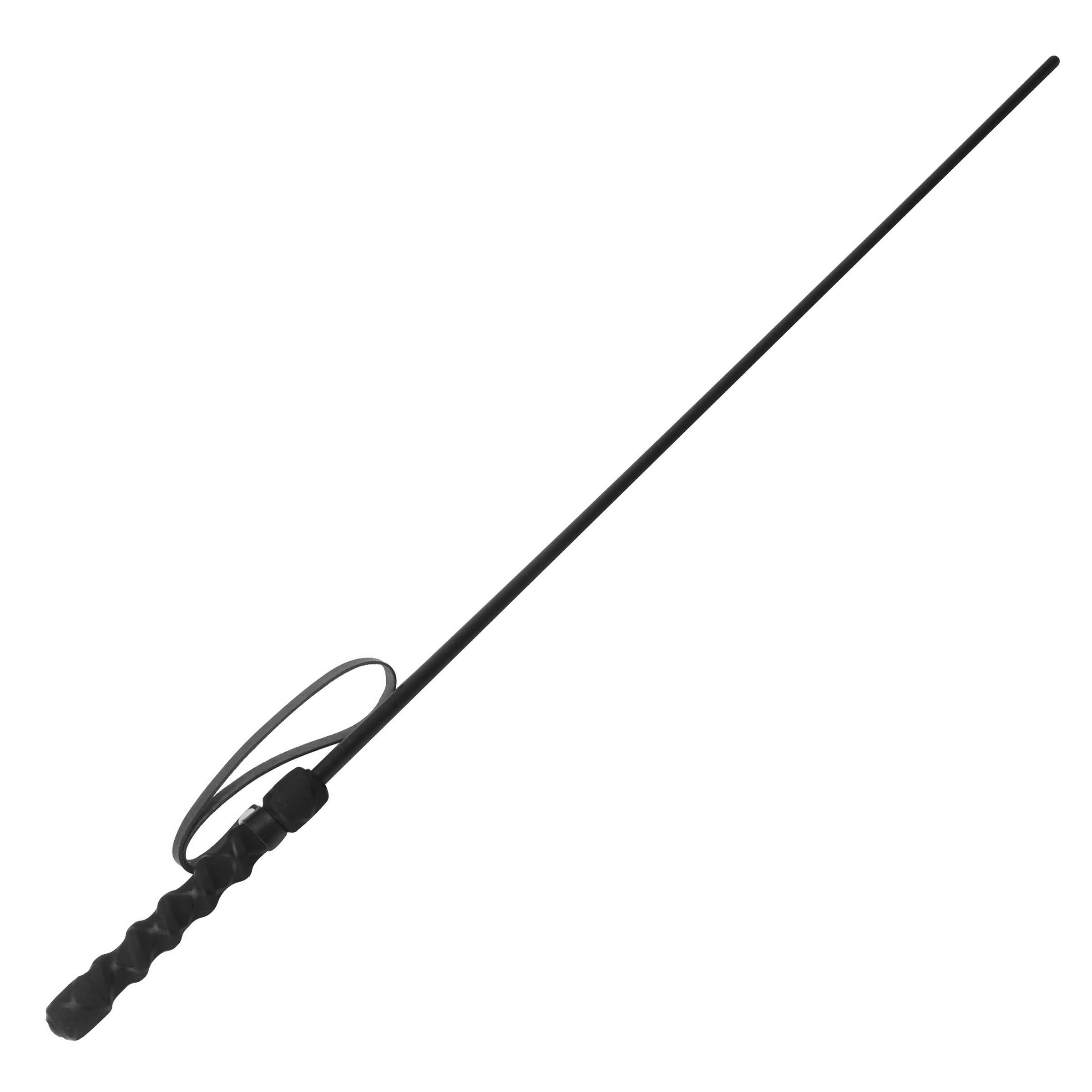 Intense Impact Cane with a solid plastic rod and ergonomic rubber handle, designed for assertive communication.