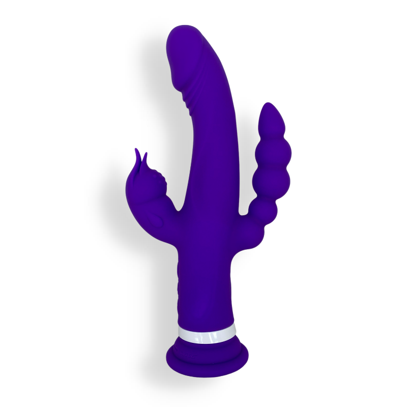 Purple dual-action toy with attachments.