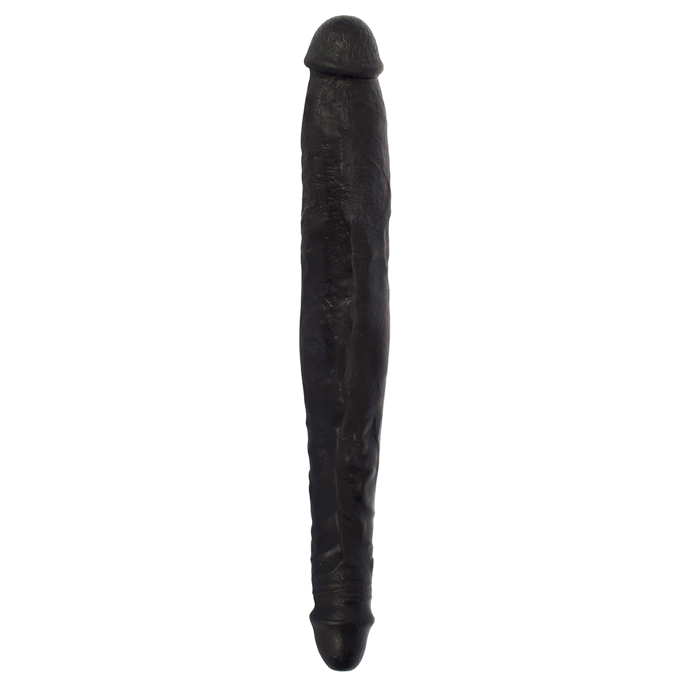 JOCK 13 Inch Tapered Double Dong in black, featuring two distinct heads for versatile pleasure.