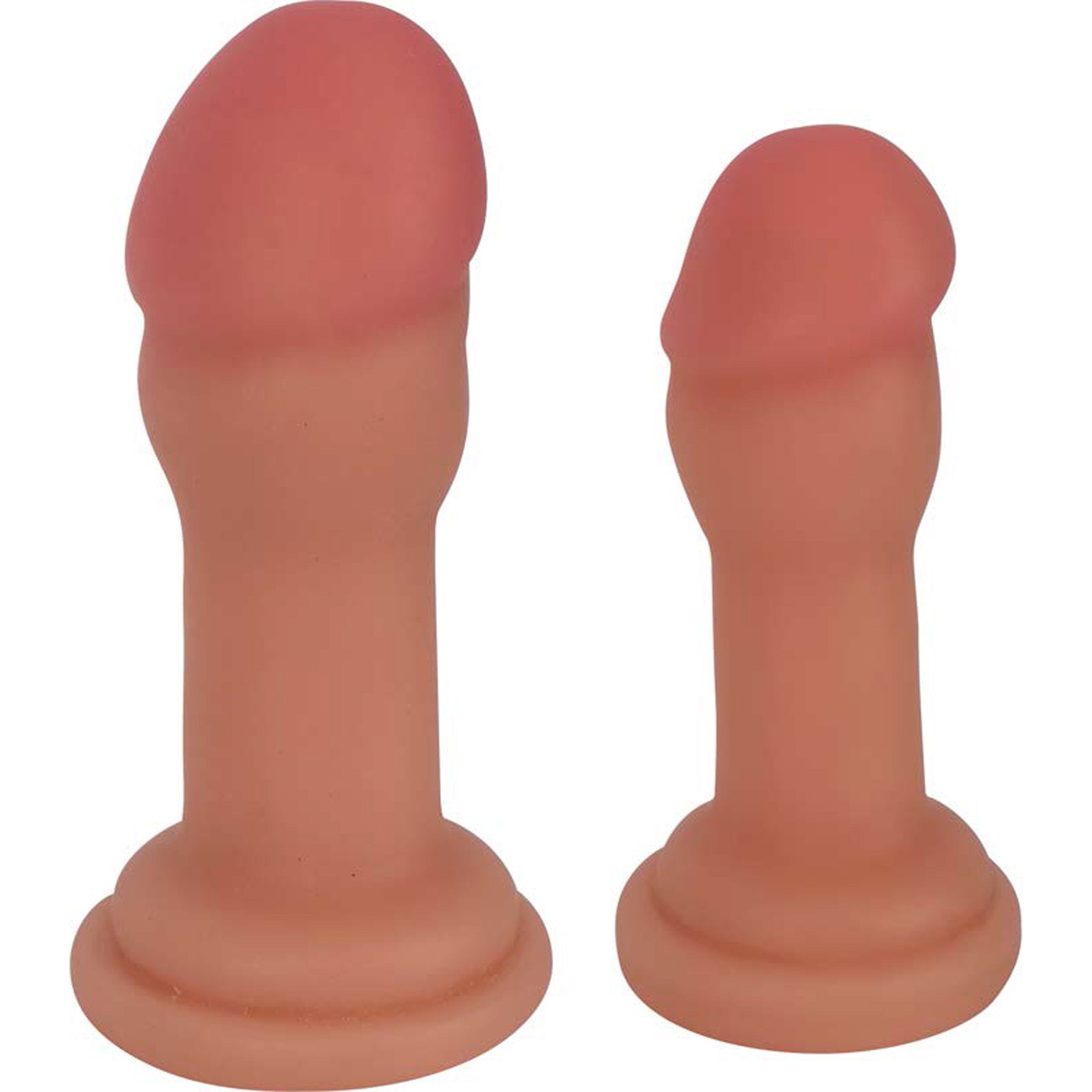 JOCK Anal Plug Duo - Light featuring realistic design, flared base, and sturdy suction cup for safe and exciting anal play.