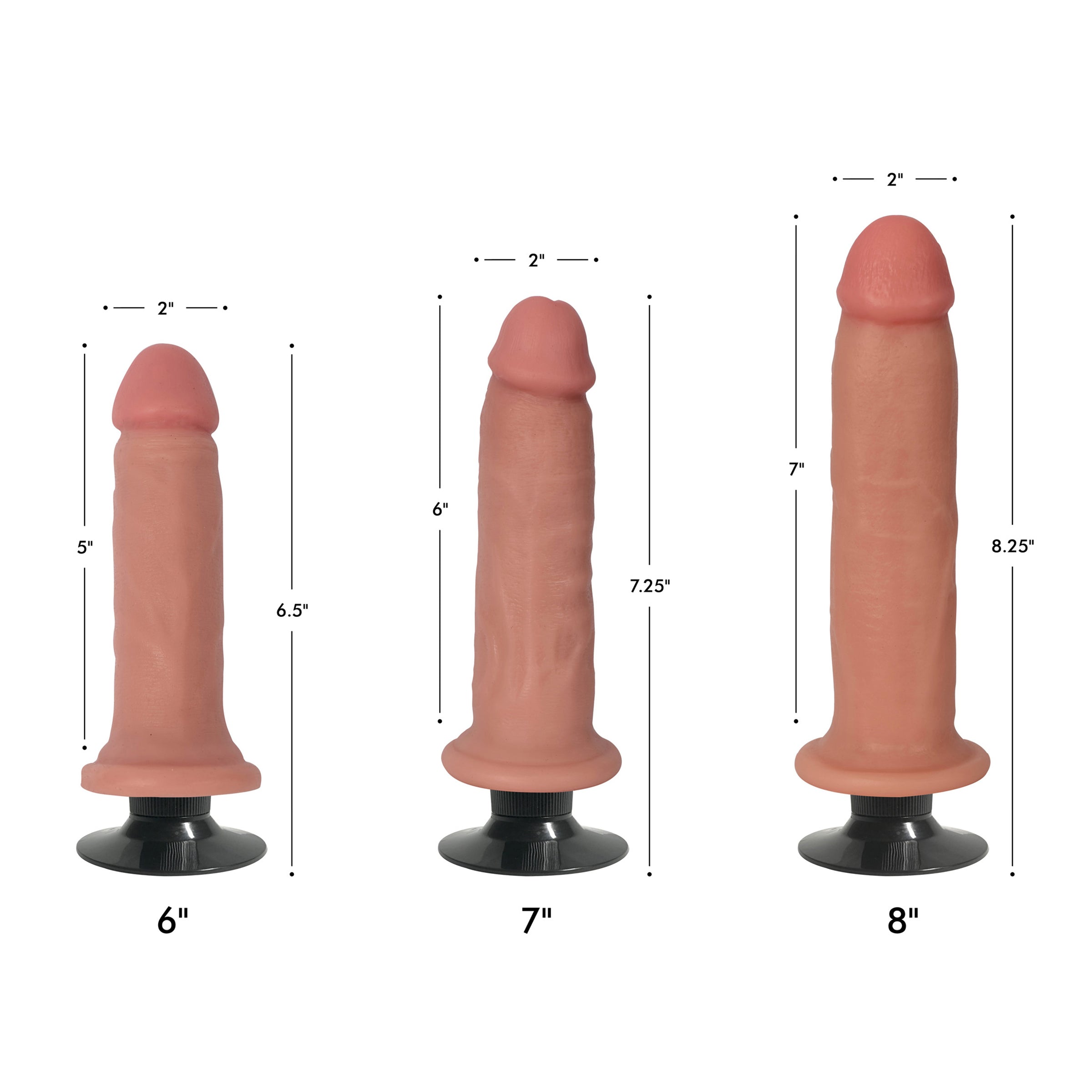 Jock Bareskin Vibrating Dildo - 7 inch, featuring a realistic design with a power dial and suction cup base for versatile use.