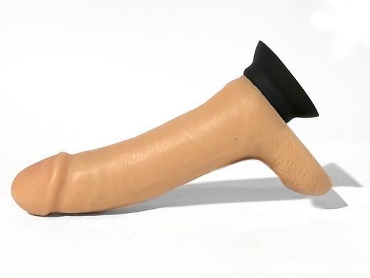 Jocks Brent Dildo made from soft touch silicone, featuring a lifelike design and interchangeable bases for versatile use.