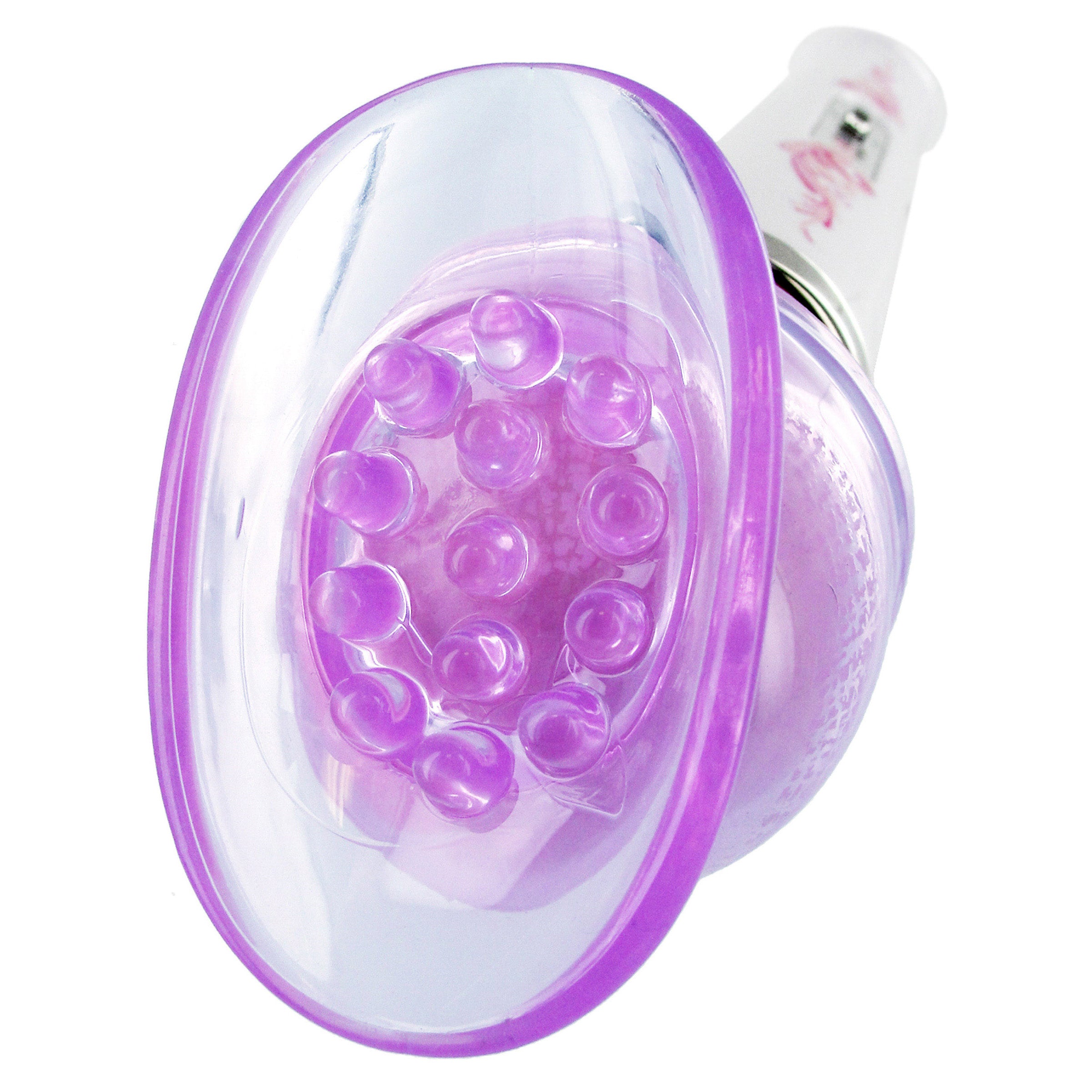 Lily Pod Wand Attachment in purple, designed for enhanced pleasure with wand massagers, featuring stimulating nubs and flexible TPE material.