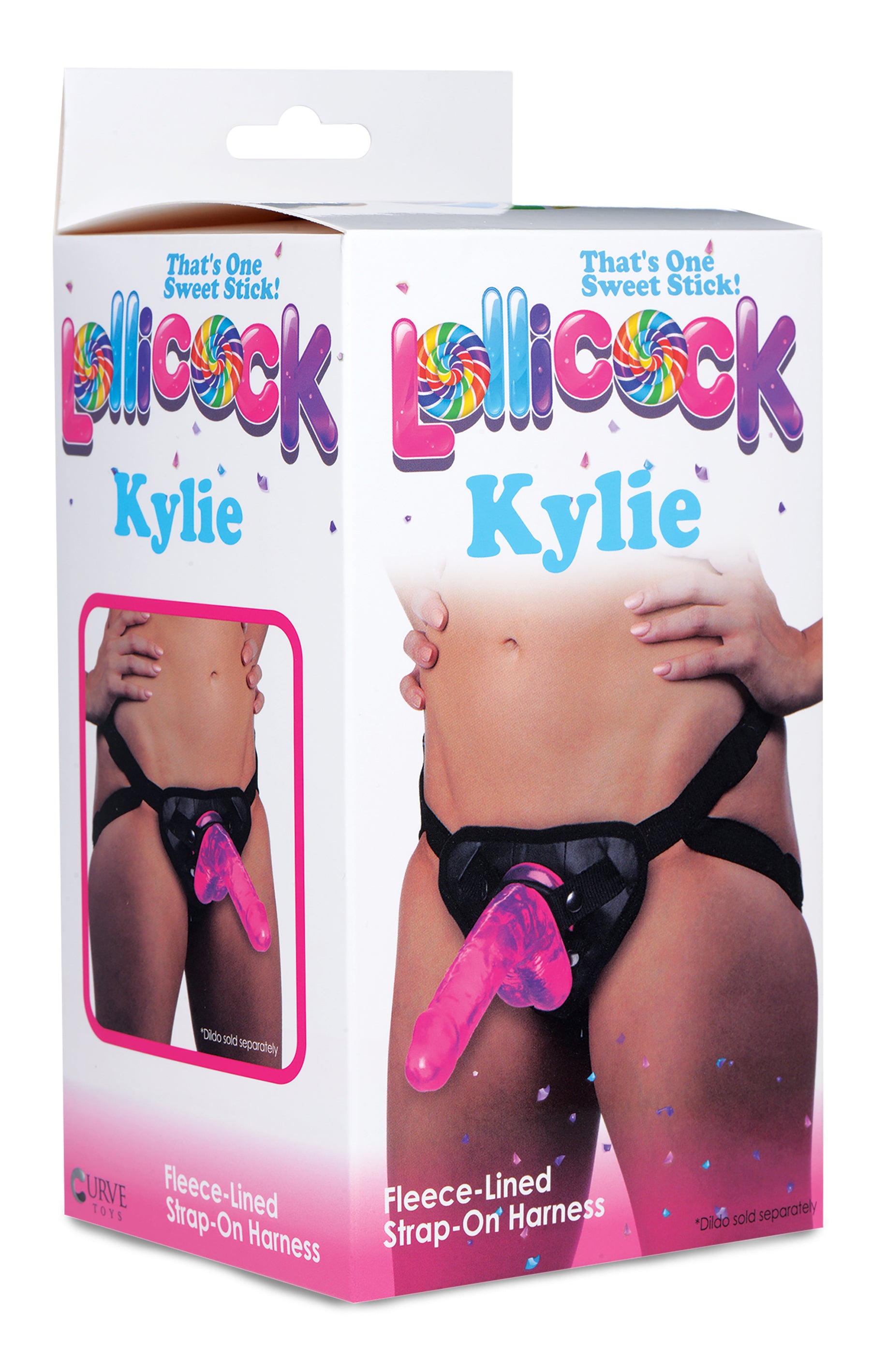 Lollicock Kylie Fleece-lined Strap-on Harness featuring adjustable straps and fleece lining for comfort.