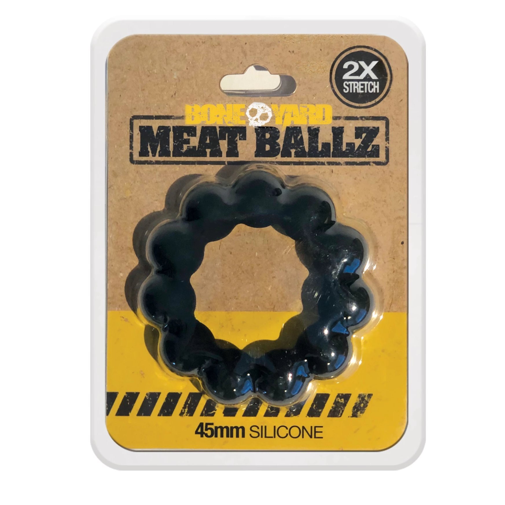 Meat Ballz thick cock ring made of soft touch silicone with unique ball design for enhanced stimulation and comfort.