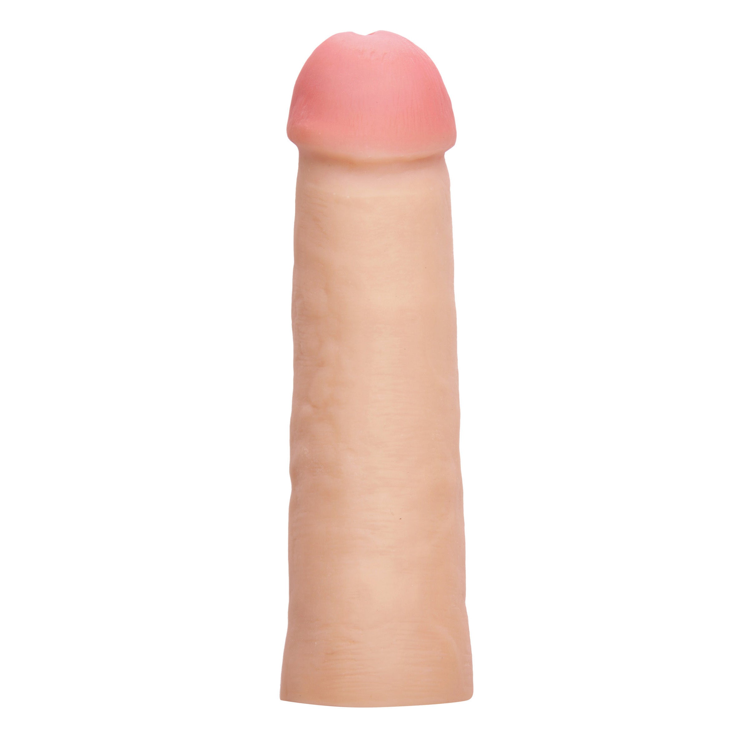 Mega Enlarger Sleeve Penis Enhancer, a realistic and stretchy sleeve designed for size enhancement, showcasing its lifelike texture and design.