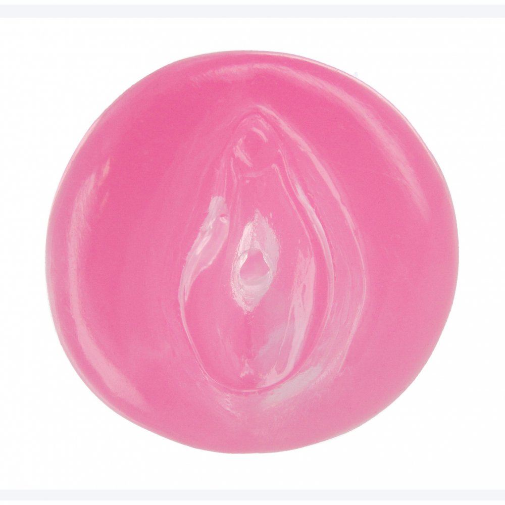 Mini Pink Pussy Stroker made of soft TPE material, featuring a ribbed inner surface for enhanced stimulation and an open-ended design for easy cleaning.