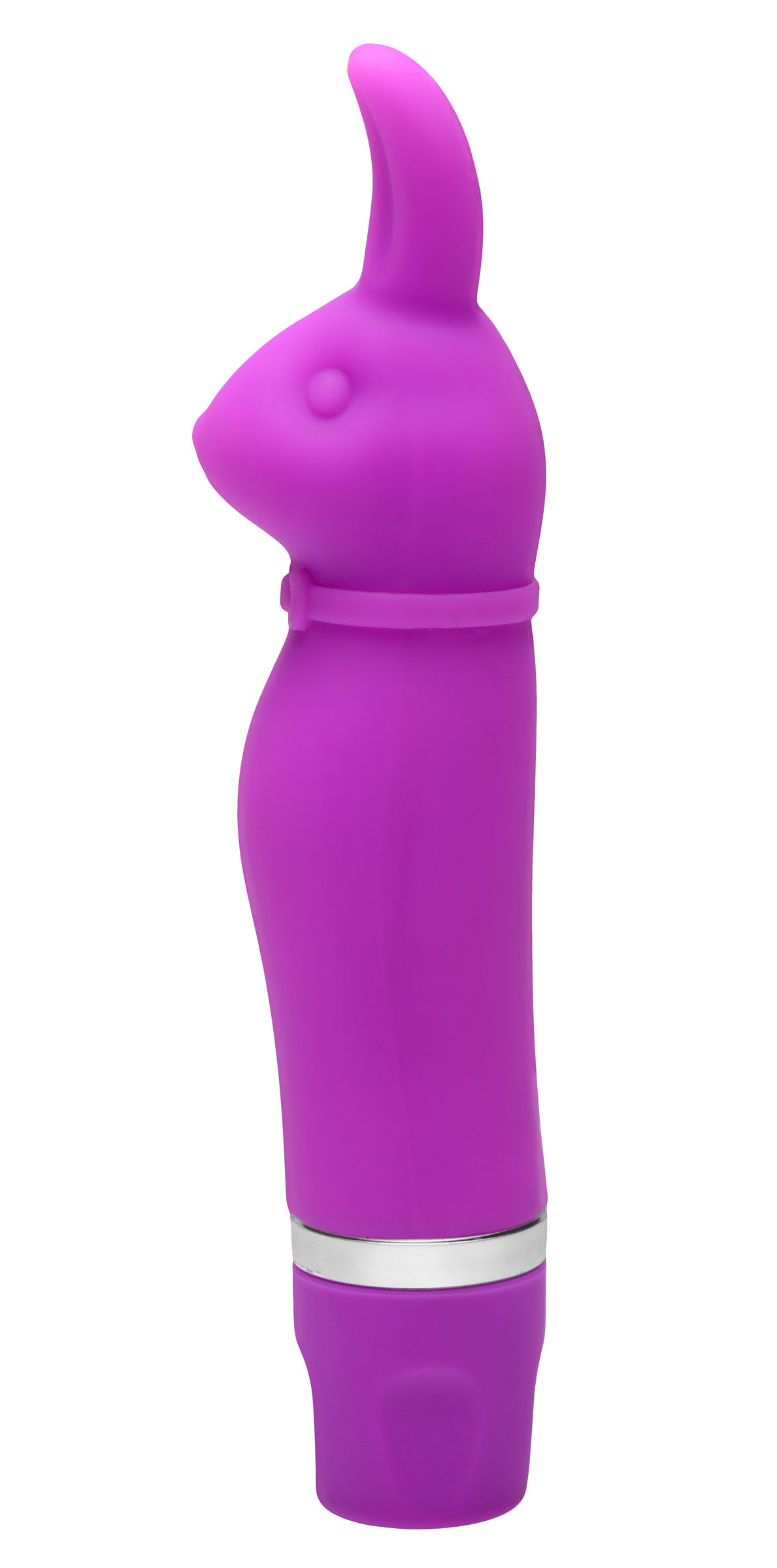 Mr. Lapin 10 Mode Silicone Bunny Vibe in vibrant purple, featuring flexible ears and ergonomic design for enhanced pleasure.