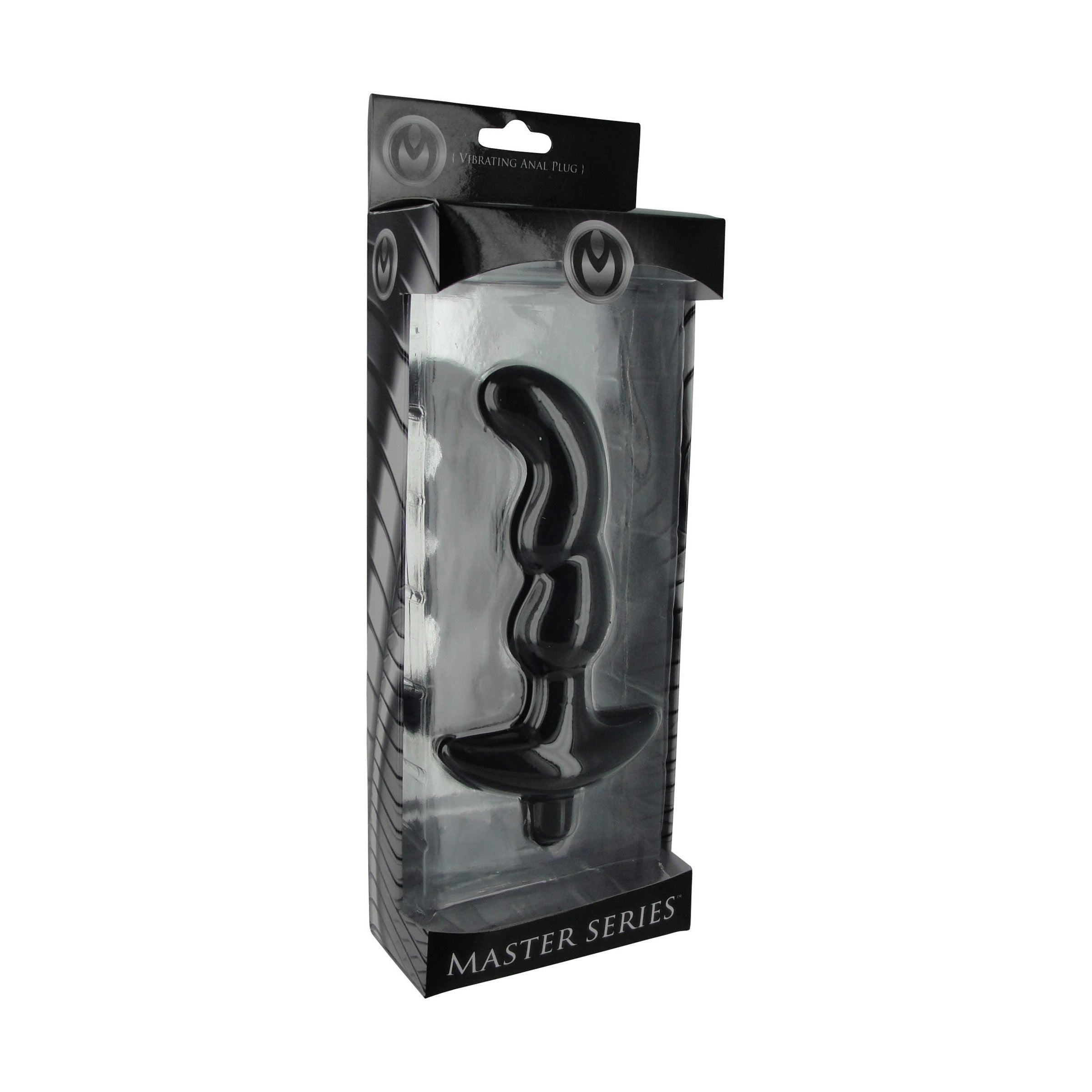 Onyx Vibrating Silicone Anal Plug with a twisted shaft and smooth black silicone finish, designed for intense stimulation.