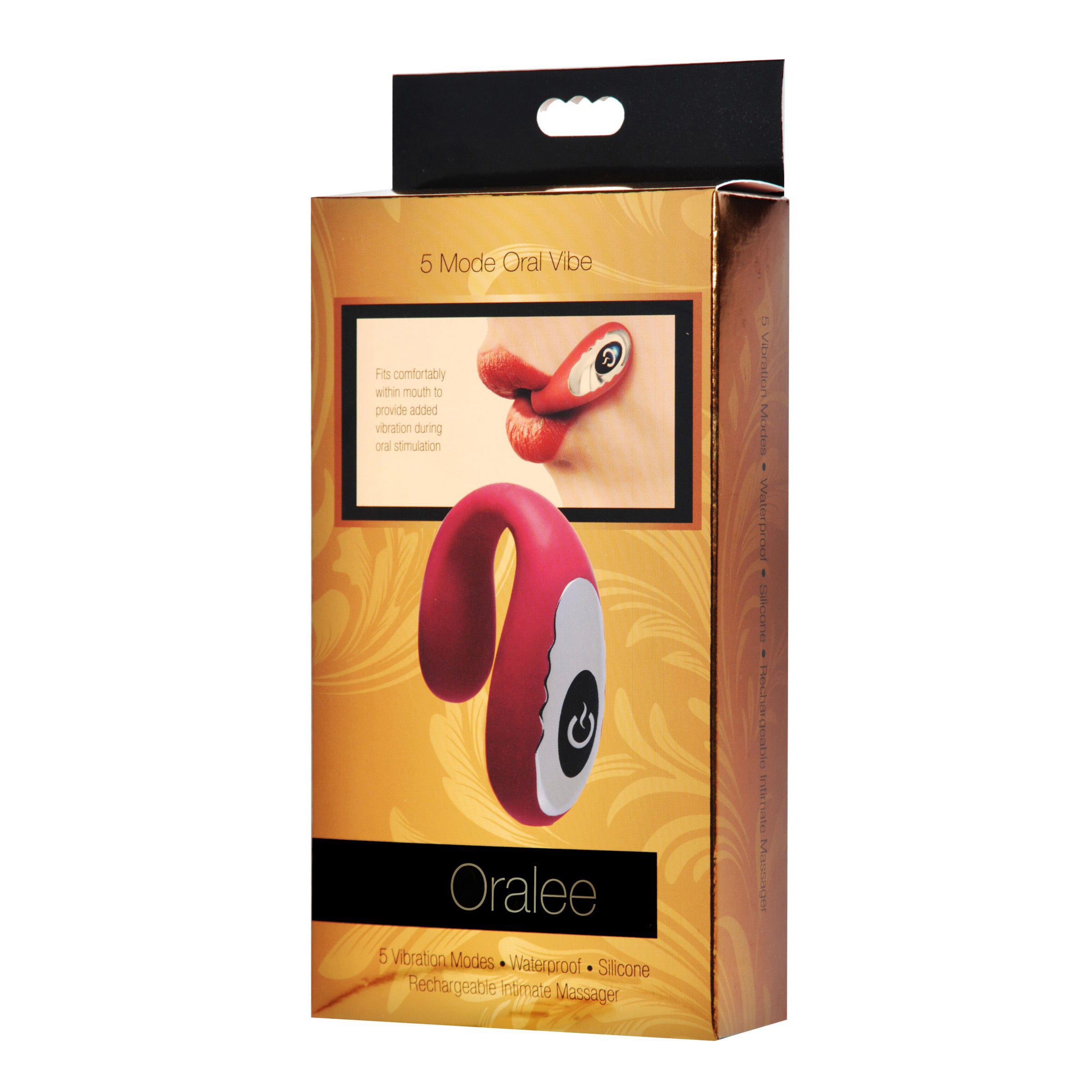 Oralee 5 Mode Oral Sex Vibe in pink, showcasing its compact design and premium silicone material.