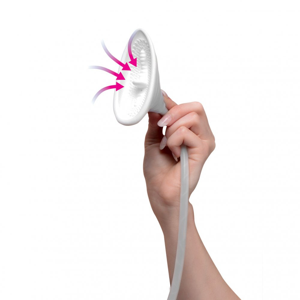 Pleasure Auto Sucker device with silicone cup and automatic pump for enhanced intimate pleasure.