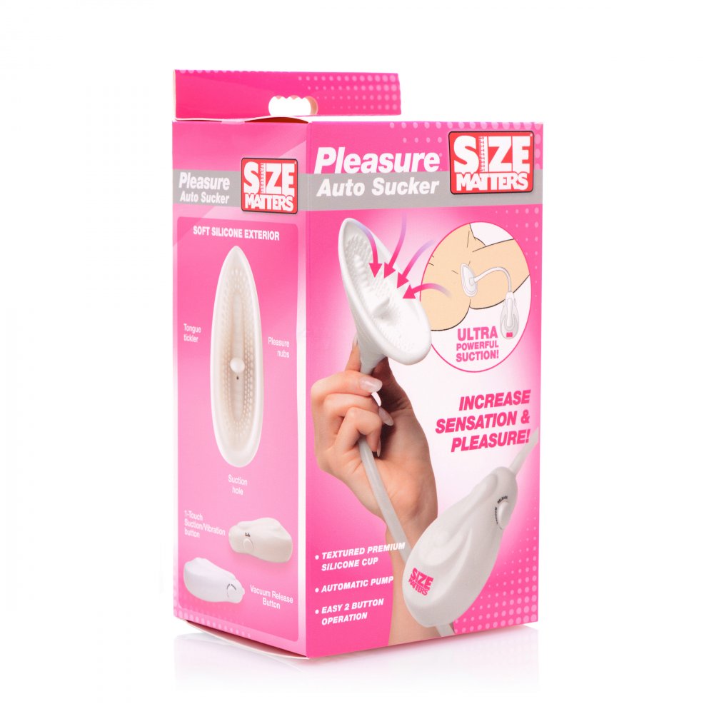 Pleasure Auto Sucker device with silicone cup and automatic pump for enhanced intimate pleasure.