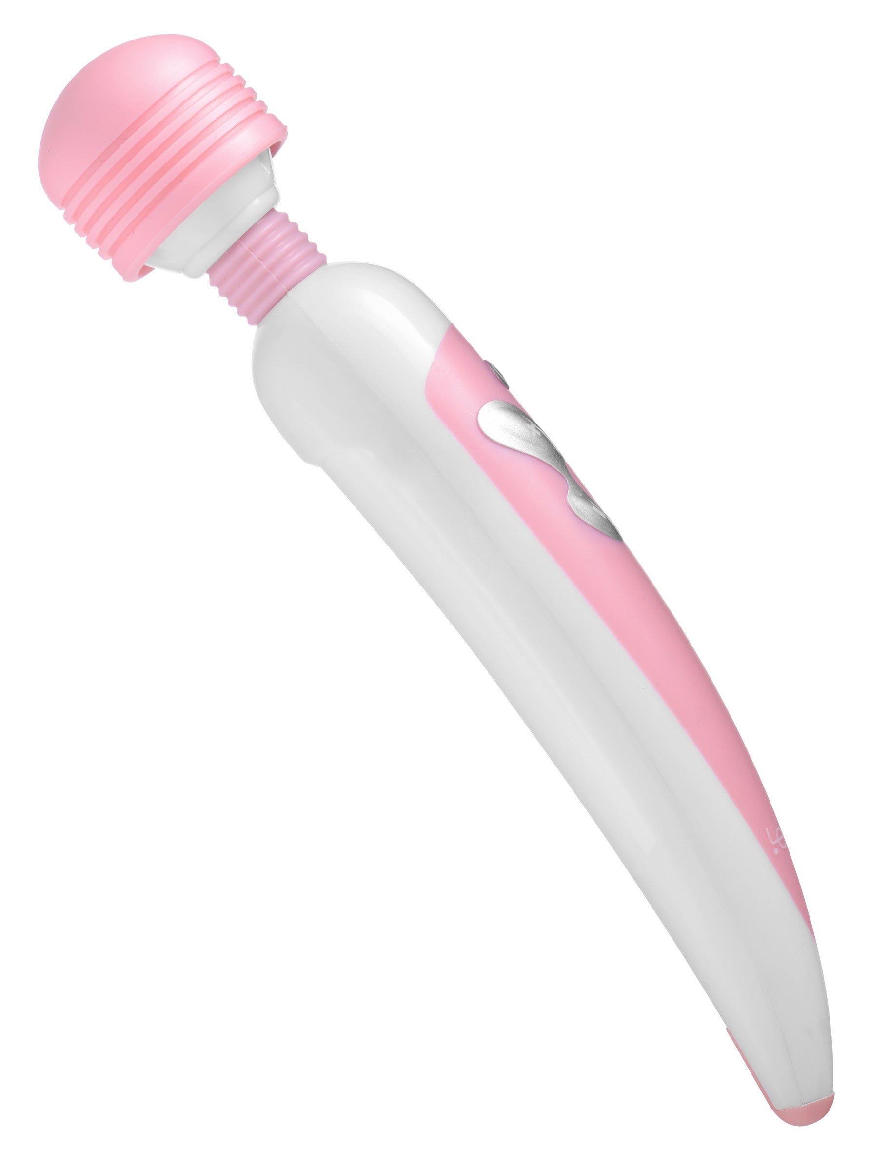 PRECIOUS PETITE Multi Speed Wand Massager in pink, featuring a soft head and ergonomic handle for easy use and travel-friendly design.