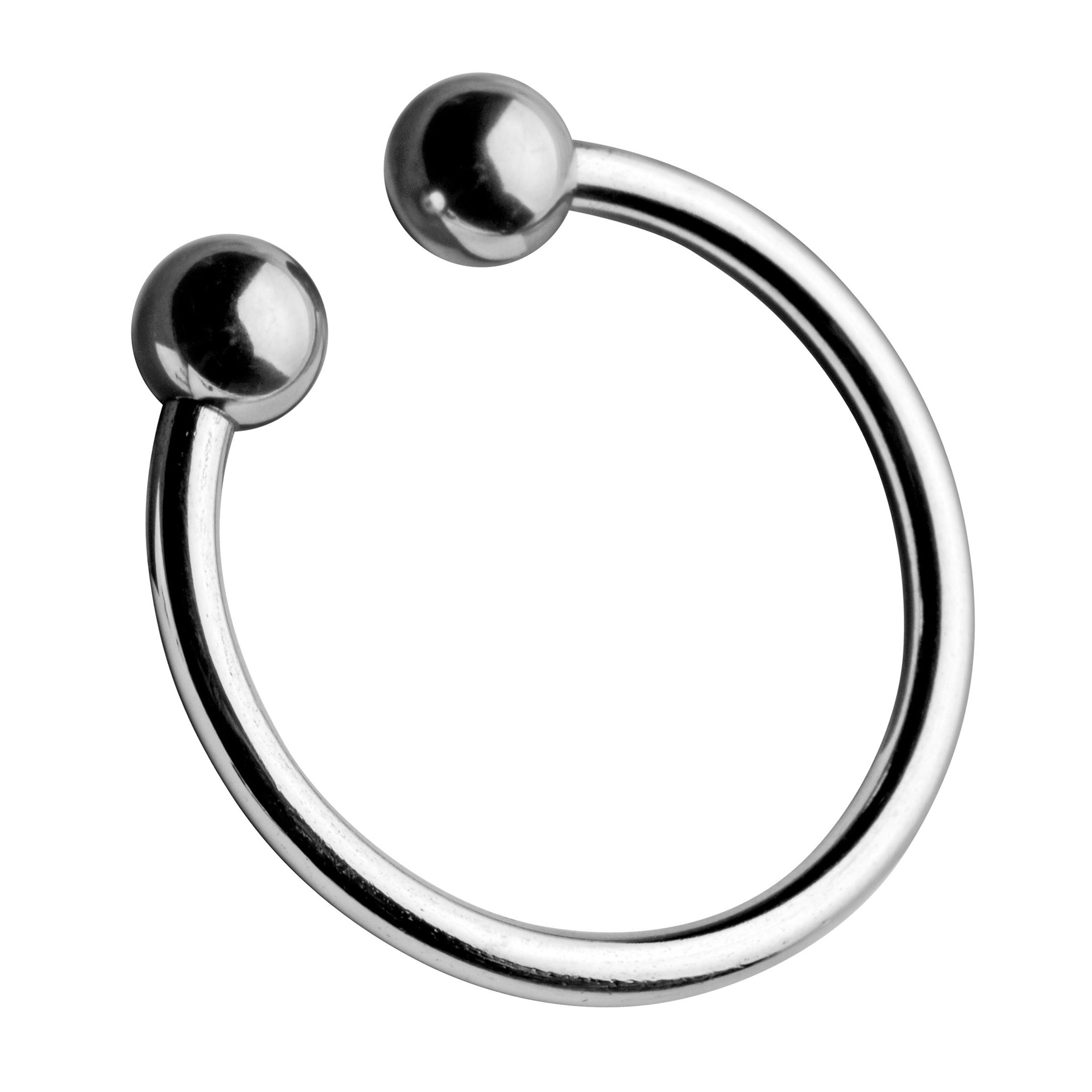 Pressure Point Beaded Glans Ring made of stainless steel, designed for targeted stimulation around the penis head.