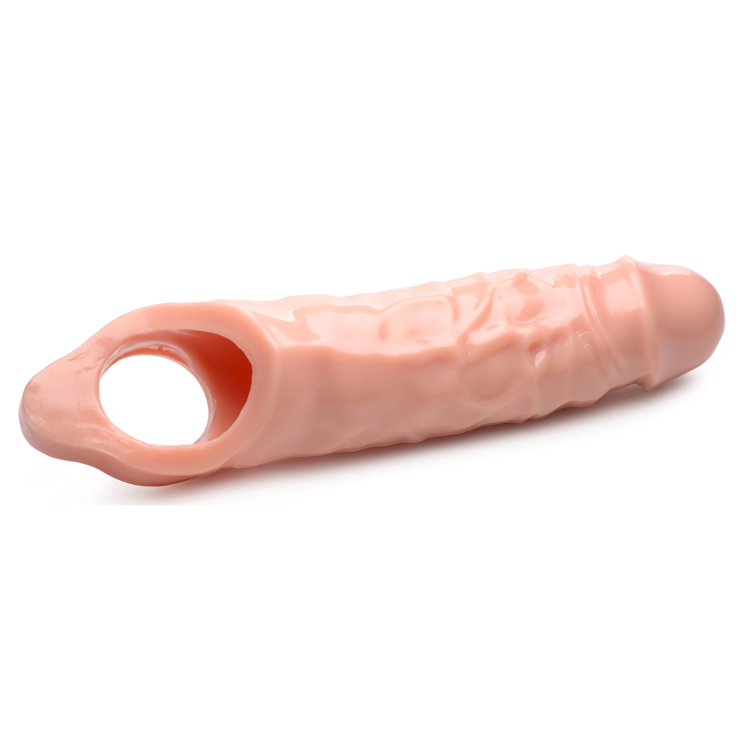 Really Ample Penis Enhancer - Light, a flesh-colored TPR erection enhancer designed for increased size and pleasure.