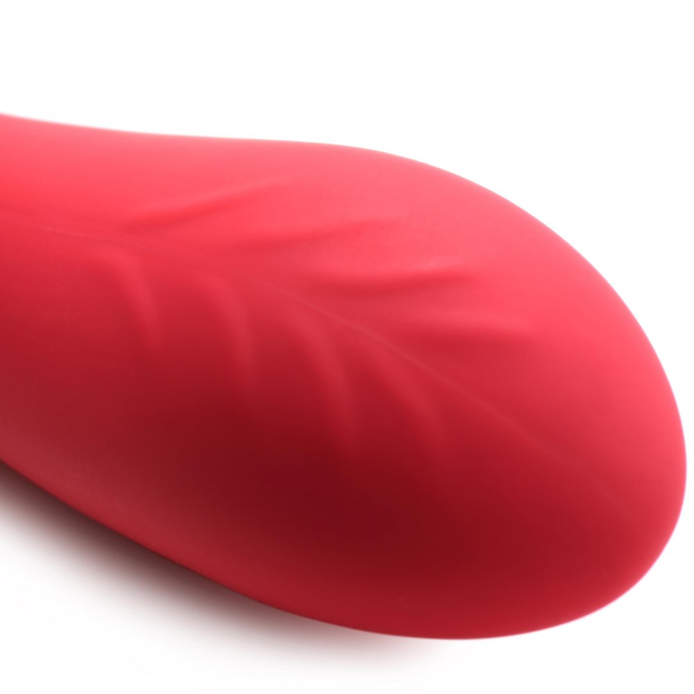 Regal Rose Licking Rose Vibrator featuring a licking tongue and G-spot stimulating shaft, designed in a beautiful rose shape.