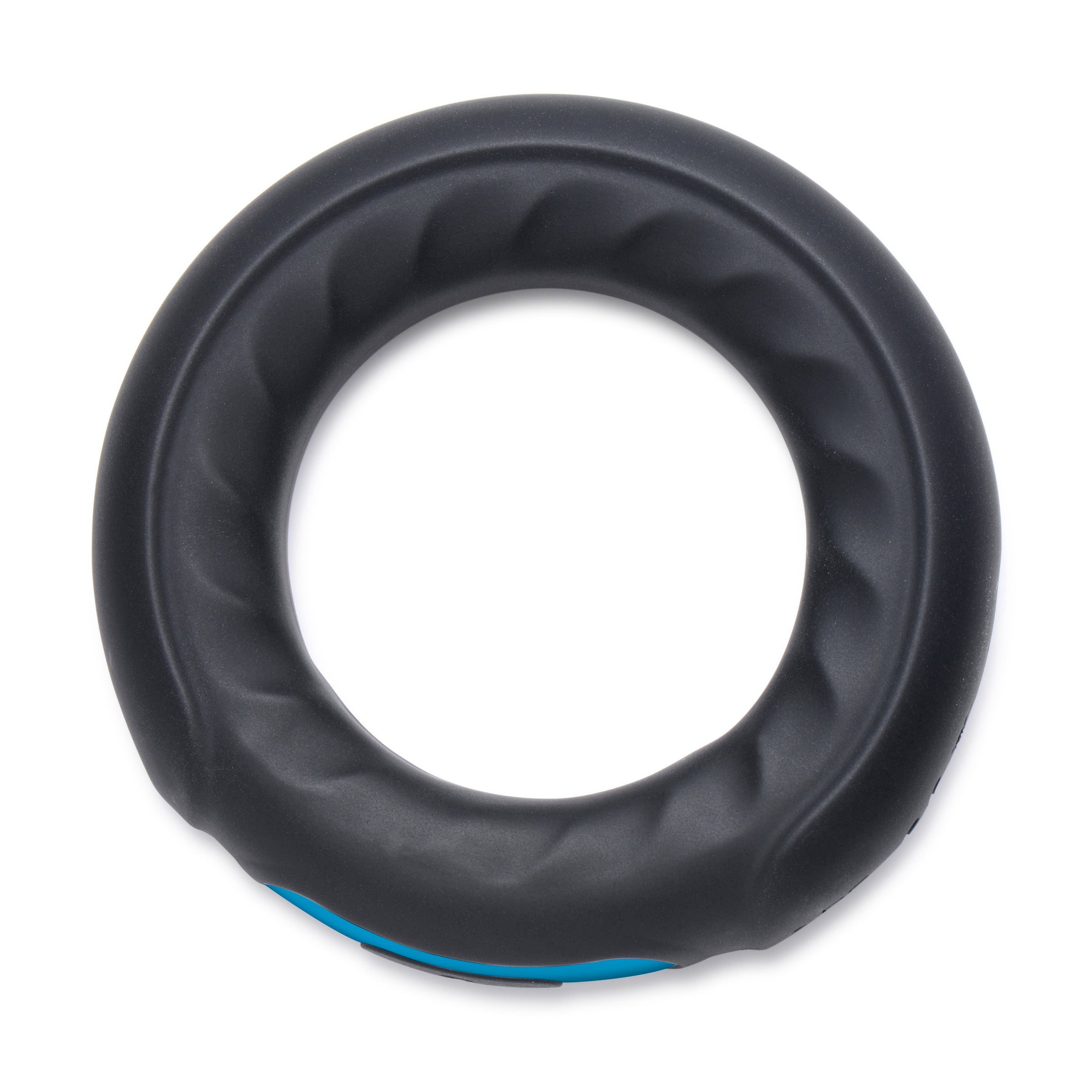 Remote Control 7X Silicone Cock Ring in black, featuring a smooth silicone exterior and a remote control for adjustable vibrations.