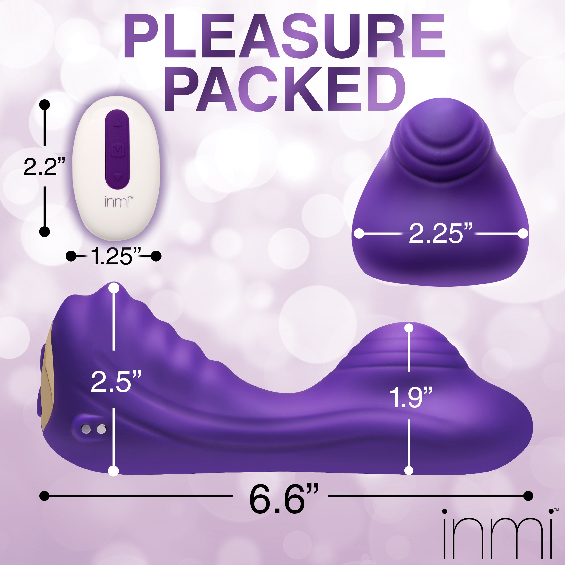 Ride N' Grind 10X Vibrating Silicone Grinder in purple, showcasing its textured surface and ergonomic design for enhanced pleasure.