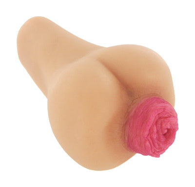 SexFlesh Rosebud Anal Stroker showcasing its realistic design and ribbed texture for enhanced pleasure.