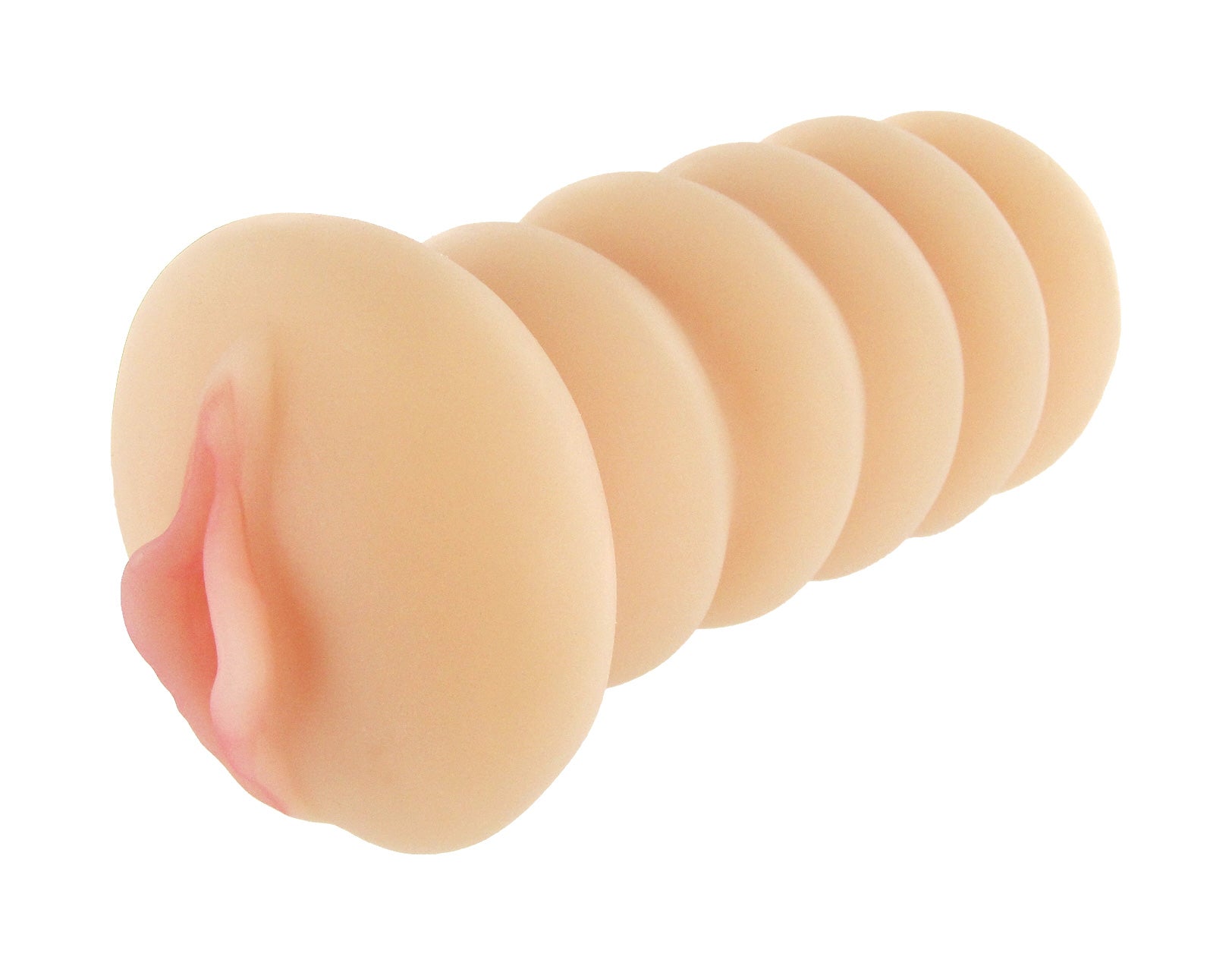 SexFlesh Tight Pussy Hand Masturbator featuring realistic pussy lips and a stretchy tube for enhanced pleasure.