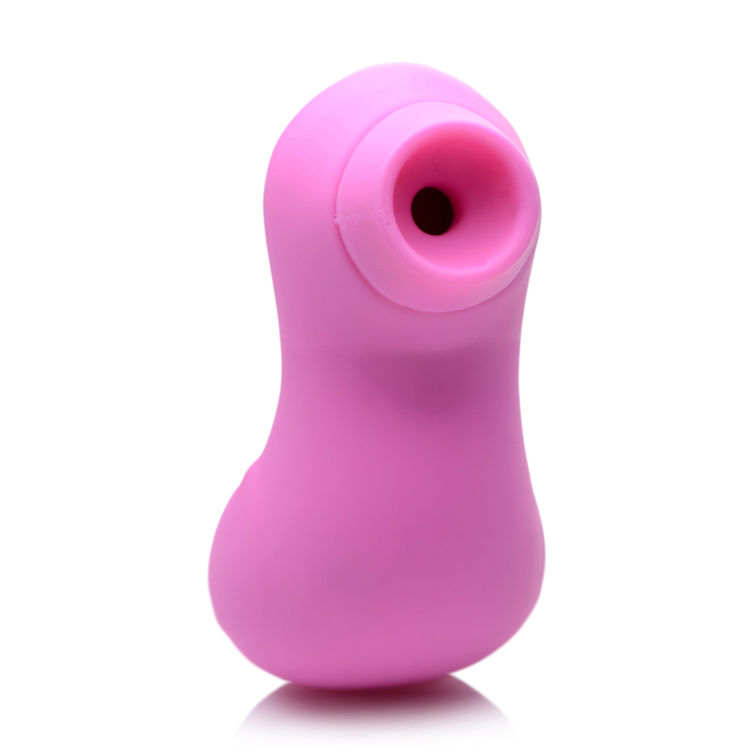 Sucky Ducky Silicone Clitoral Stimulator in pink, featuring a clit sucking tip and compact design for pleasure.