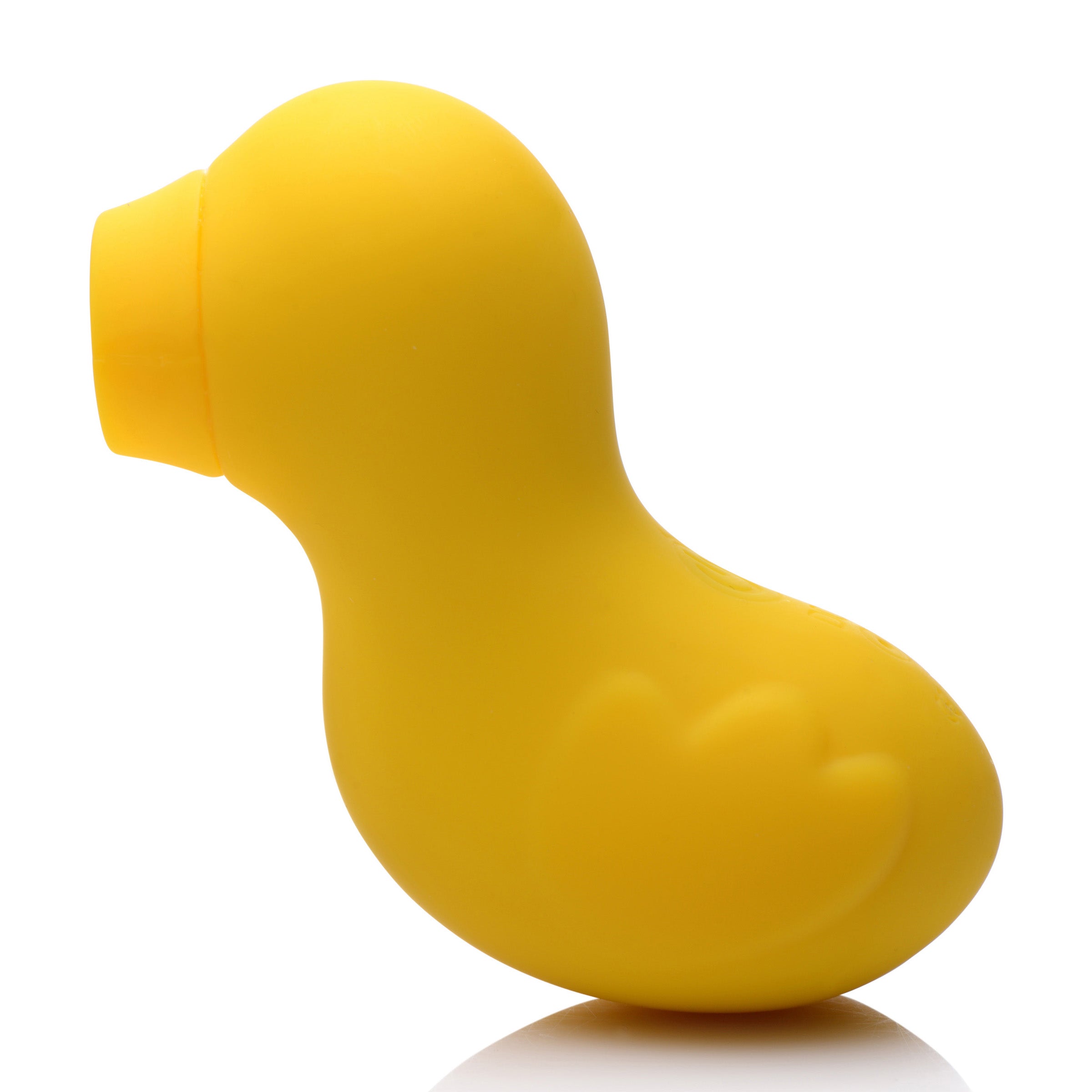 Sucky Ducky Silicone Clitoral Stimulator in yellow, featuring a cute duck design and clit sucking tip.