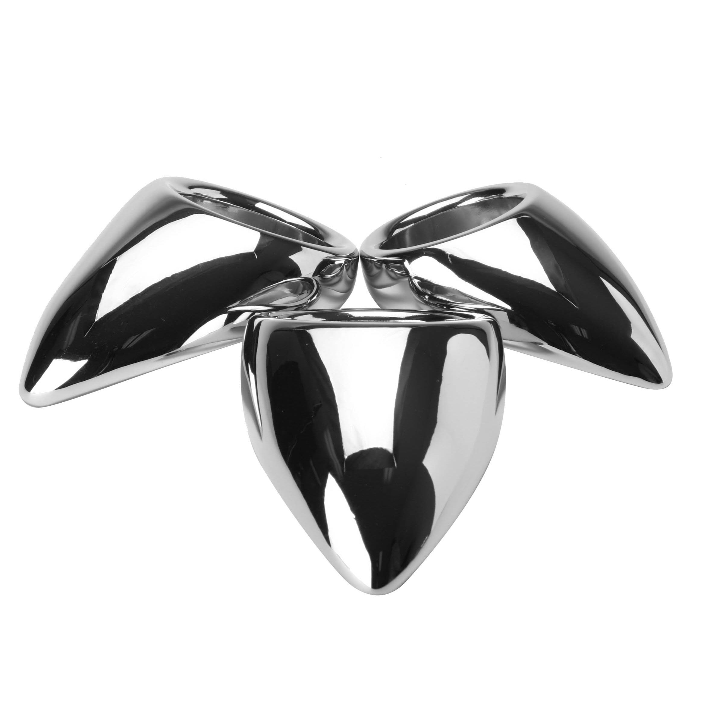 Taint Licker Cock Ring made of lightweight aluminum, featuring a unique shape designed for perineum stimulation.