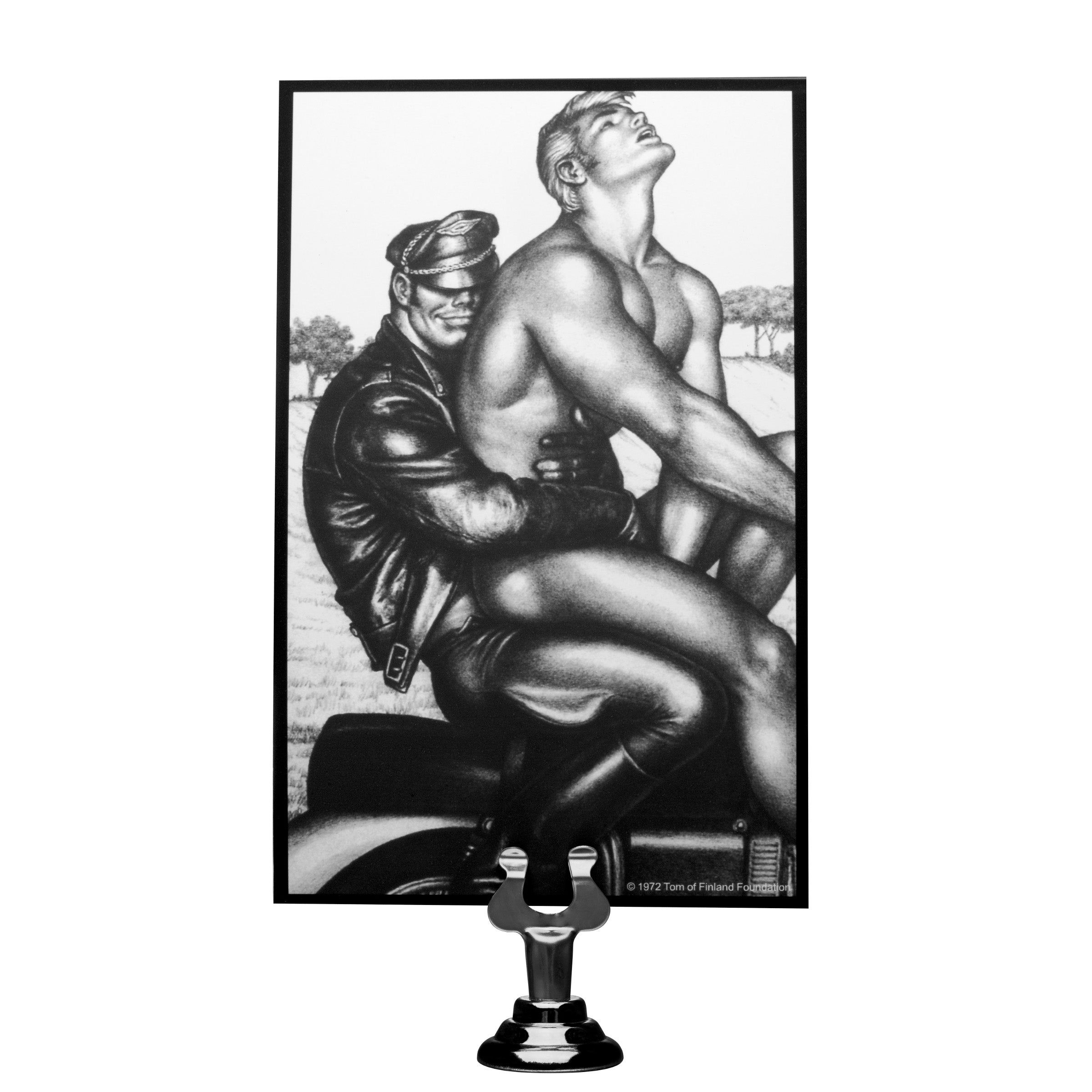 Tom of Finland XL Silicone Vibrating Anal Plug in black, featuring a smooth shaft and curved head for enhanced pleasure.