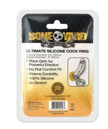 Ultimate Silicone Cock Ring in Yellow, featuring a soft touch finish and durable design for enhanced comfort and performance.