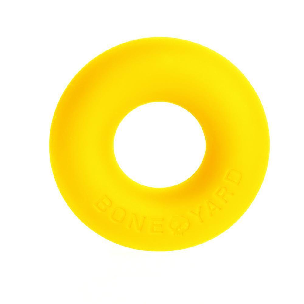 Ultimate Silicone Cock Ring in Yellow, featuring a soft touch finish and durable design for enhanced comfort and performance.