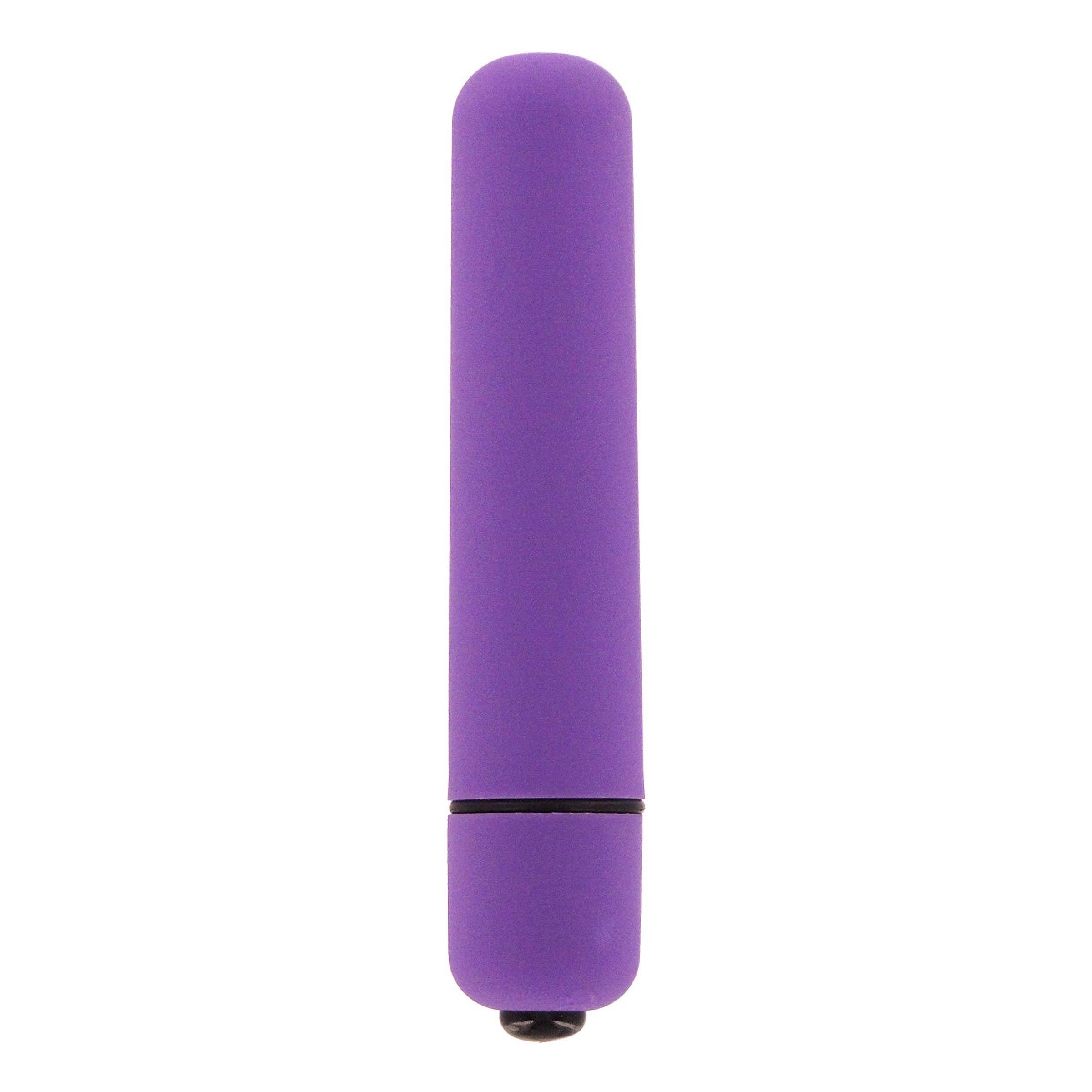 VelvaFeel 3.5 Inch Bullet Vibe in purple, showcasing its sleek design and velvety texture.