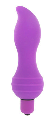 VelvaFeel Silicone Paramour Plum Vibe in purple, showcasing its ergonomic design and soft finish for enhanced pleasure.