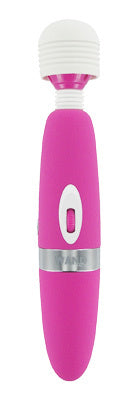 Wand Essentials Magnolia V Rechargeable Massager in Pink with ergonomic design and variable speed settings.