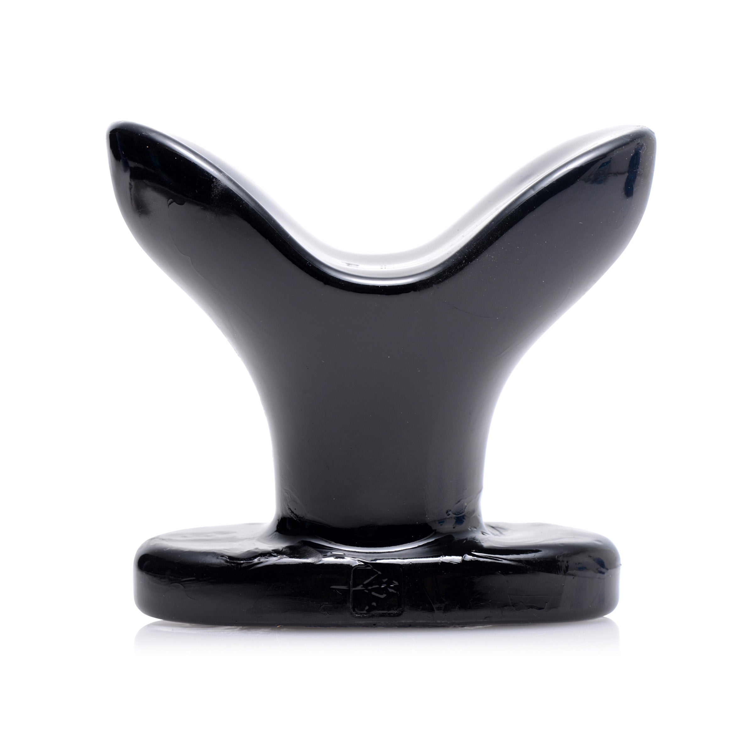 XL Ass Anchor Flared Anal Plug in black, showcasing its flared design and smooth surface for comfortable anal play.