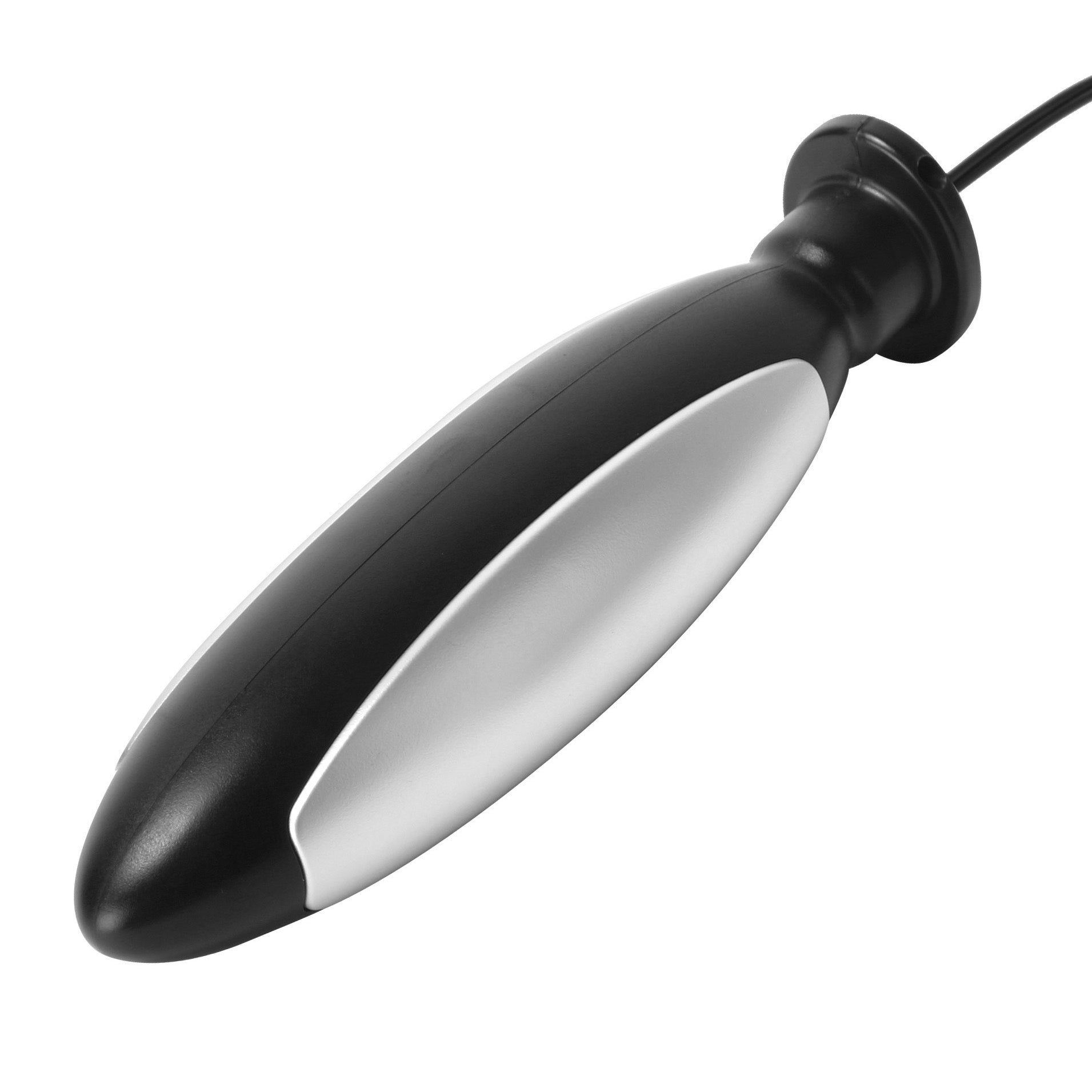 Zeus Electro Torpedo Plug - Large, cucumber-shaped, black ABS plastic, designed for anal or vaginal use with a flanged base.