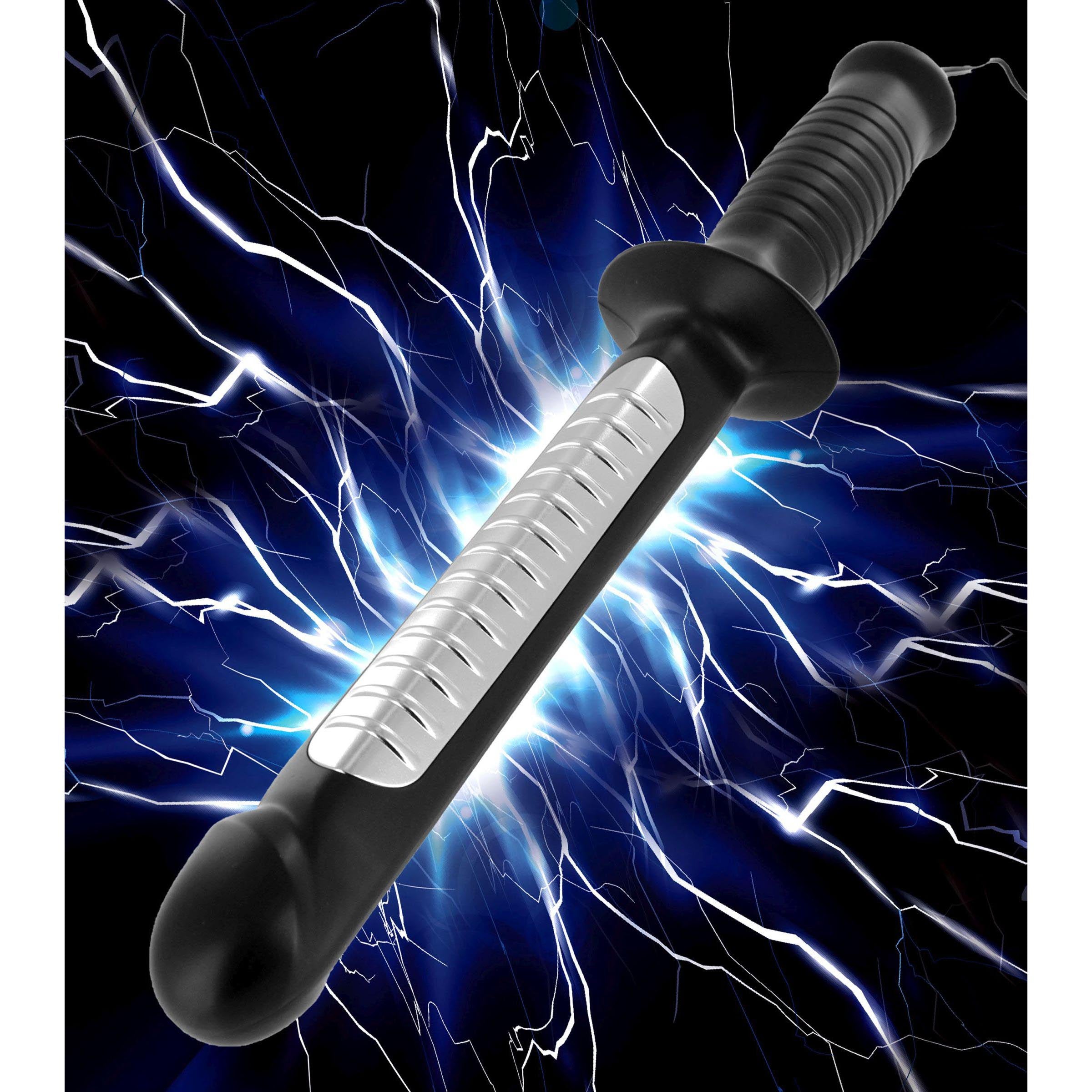 Zeus Electrosex Deep Intruder, a sleek black sex toy designed for internal stimulation with a convenient handle.