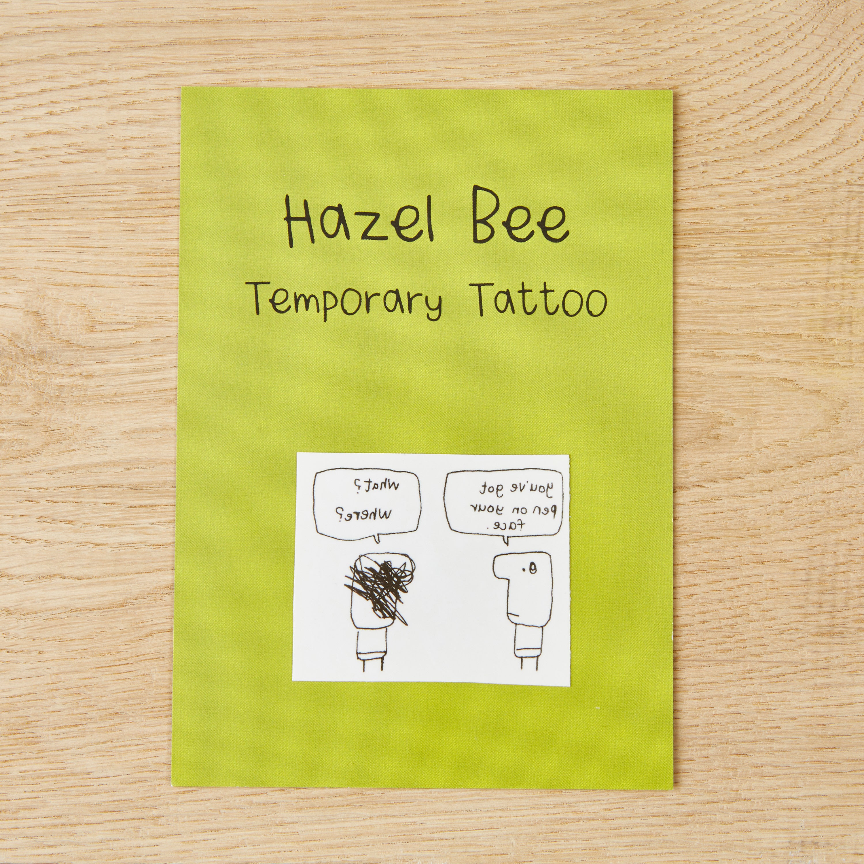 A vibrant Pen On Face Temporary Tattoo displayed on a clean background, showcasing its intricate design and waterproof features.