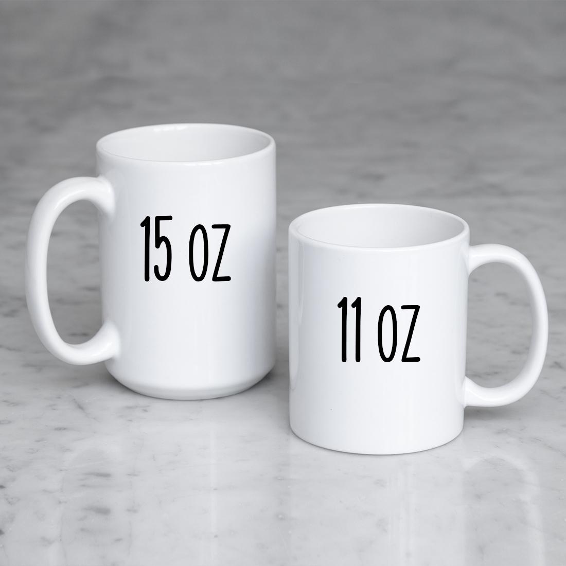 Customized Photo Mug featuring a personalized design with a glossy white finish, perfect for coffee and tea lovers.