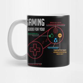 A stylish 15-ounce Gaming Mug featuring vibrant wrap-around art and a large handle, perfect for gamers and coffee lovers.