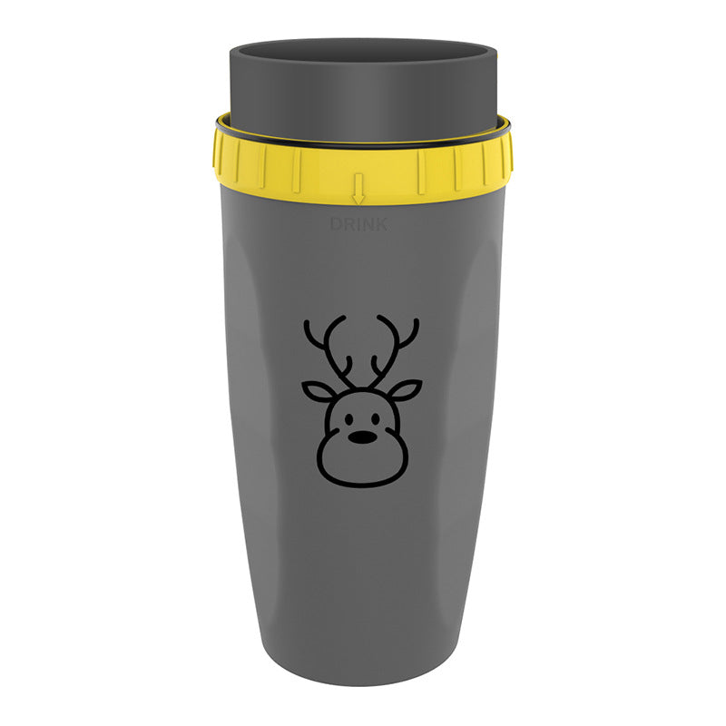 High Quality Portable Innovative Plastic Cup with lidless design, showcasing its ergonomic shape and eco-friendly material.