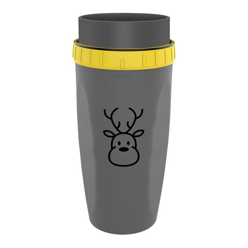 High Quality Portable Innovative Plastic Cup with lidless design, showcasing its ergonomic shape and eco-friendly material.