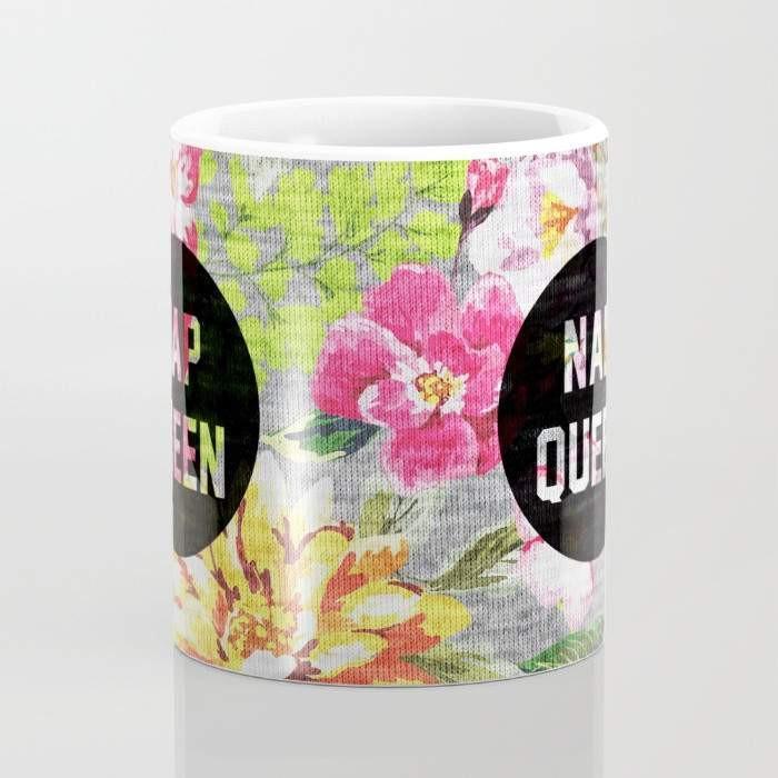 A stylish Nap Queen Mug featuring wrap-around art, large handle, and premium ceramic material, perfect for coffee or tea lovers.