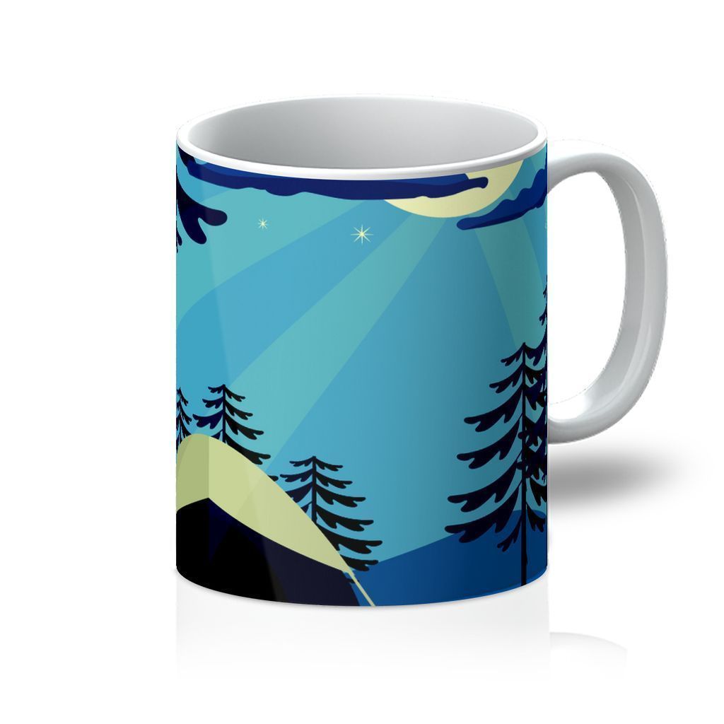 Stylish View 13 Mug with glossy Orca coating and sturdy handle, perfect for hot beverages.