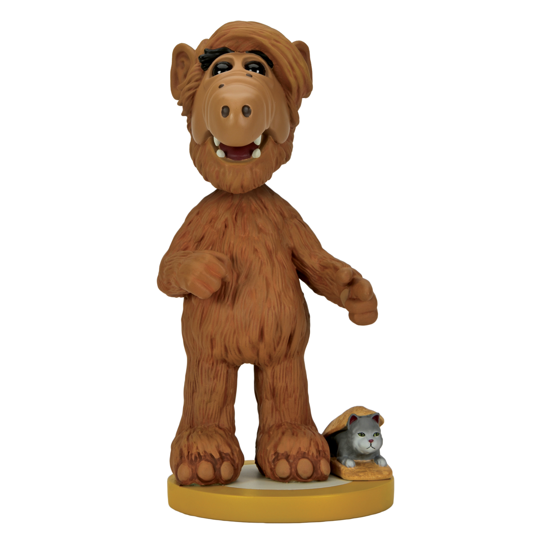 ALF Bobblehead figure, 7 inches tall, hand-painted with a bobbling head, perfect for collectors.