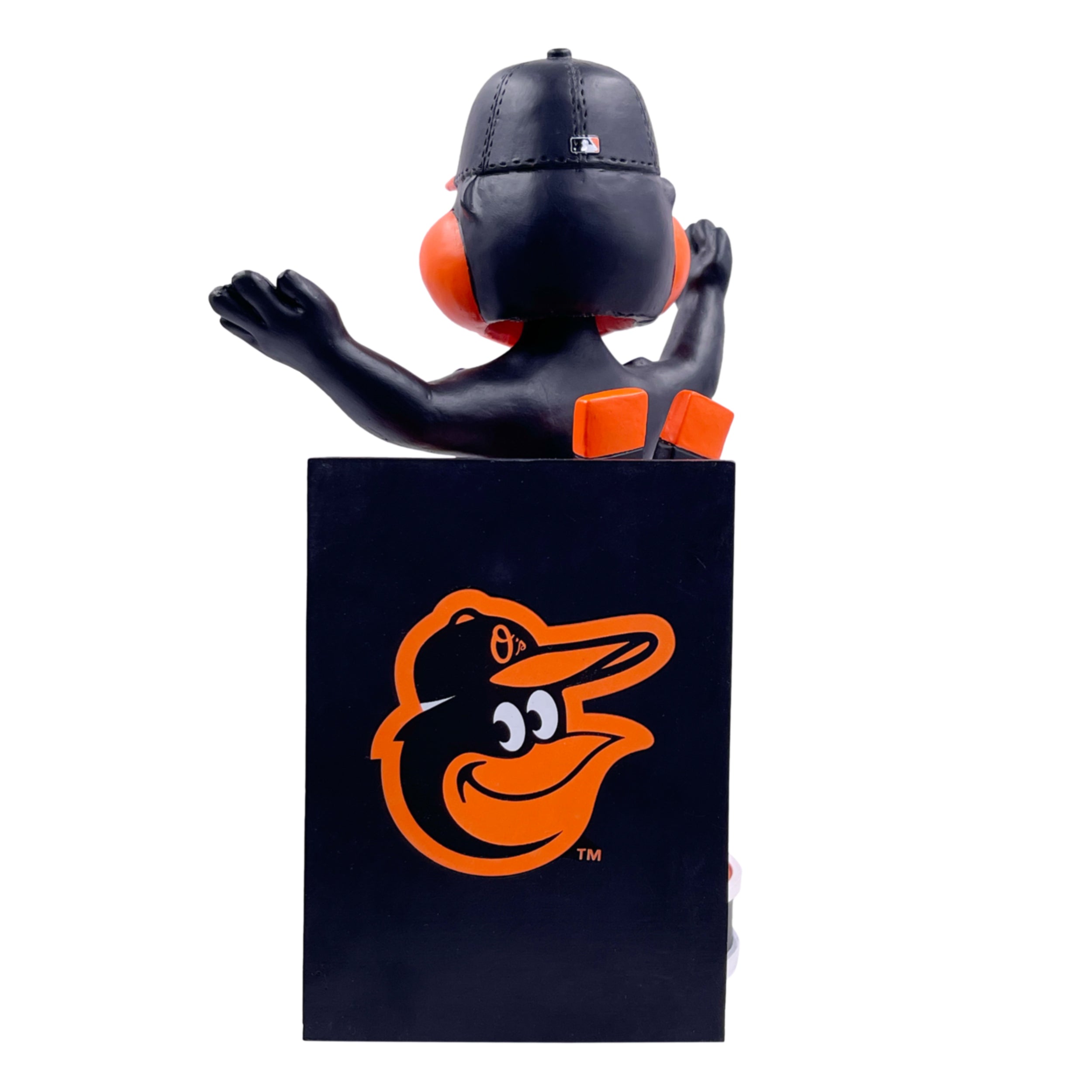 Baltimore Orioles Hero Series Mascot Bobblehead, 8 inches tall, showcasing vibrant team colors and detailed design.