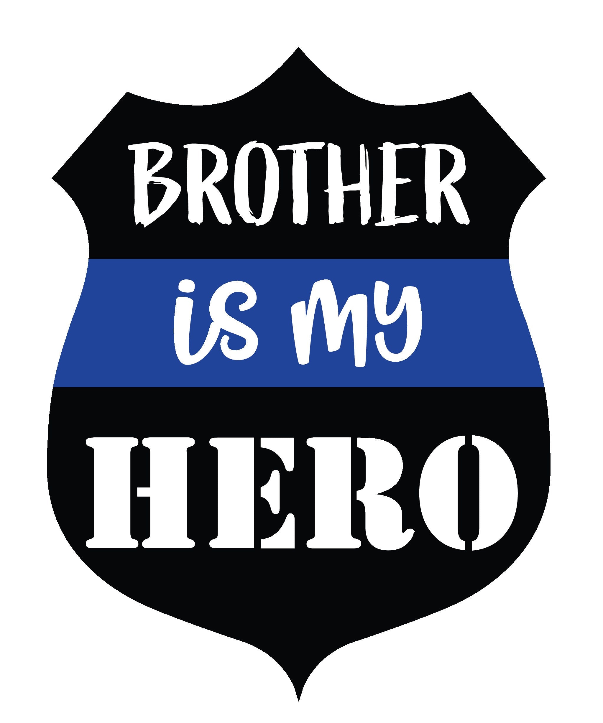 Blue Lives Matter American Flag decal sticker for police cars and trucks, featuring a thin blue line design.