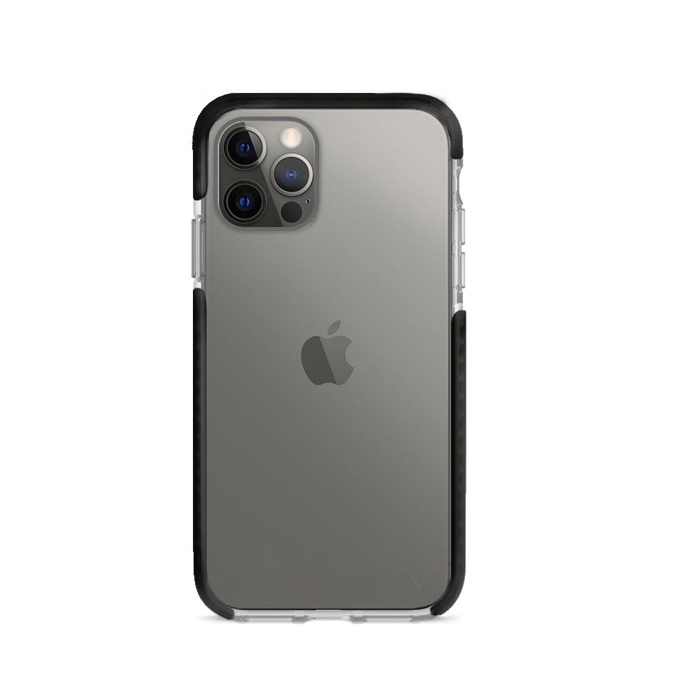 Bump Series iPhone 12 Pro Clear Case showcasing its slim design and customizable features.