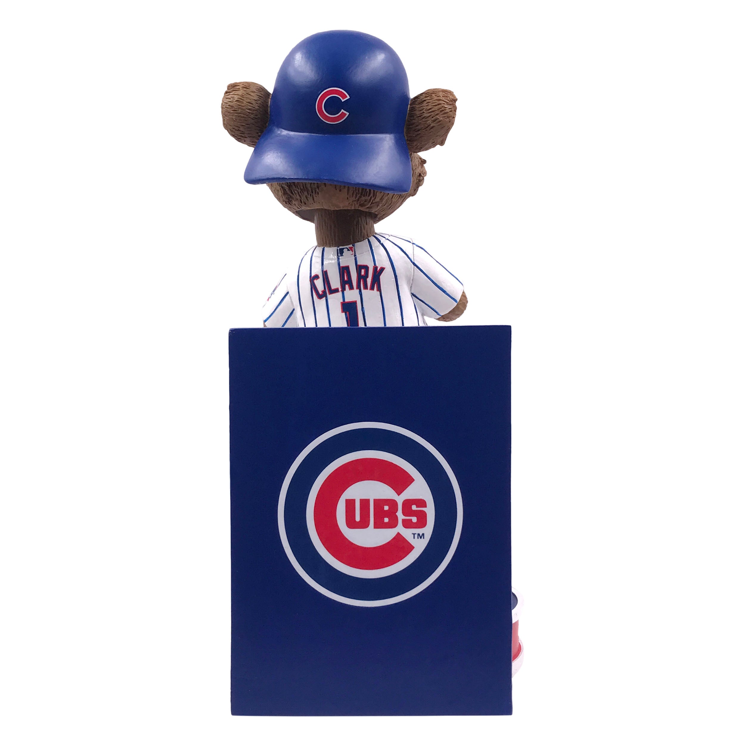 Chicago Cubs Hero Series Mascot Bobblehead, 8 inches tall, featuring vibrant team colors and detailed design.