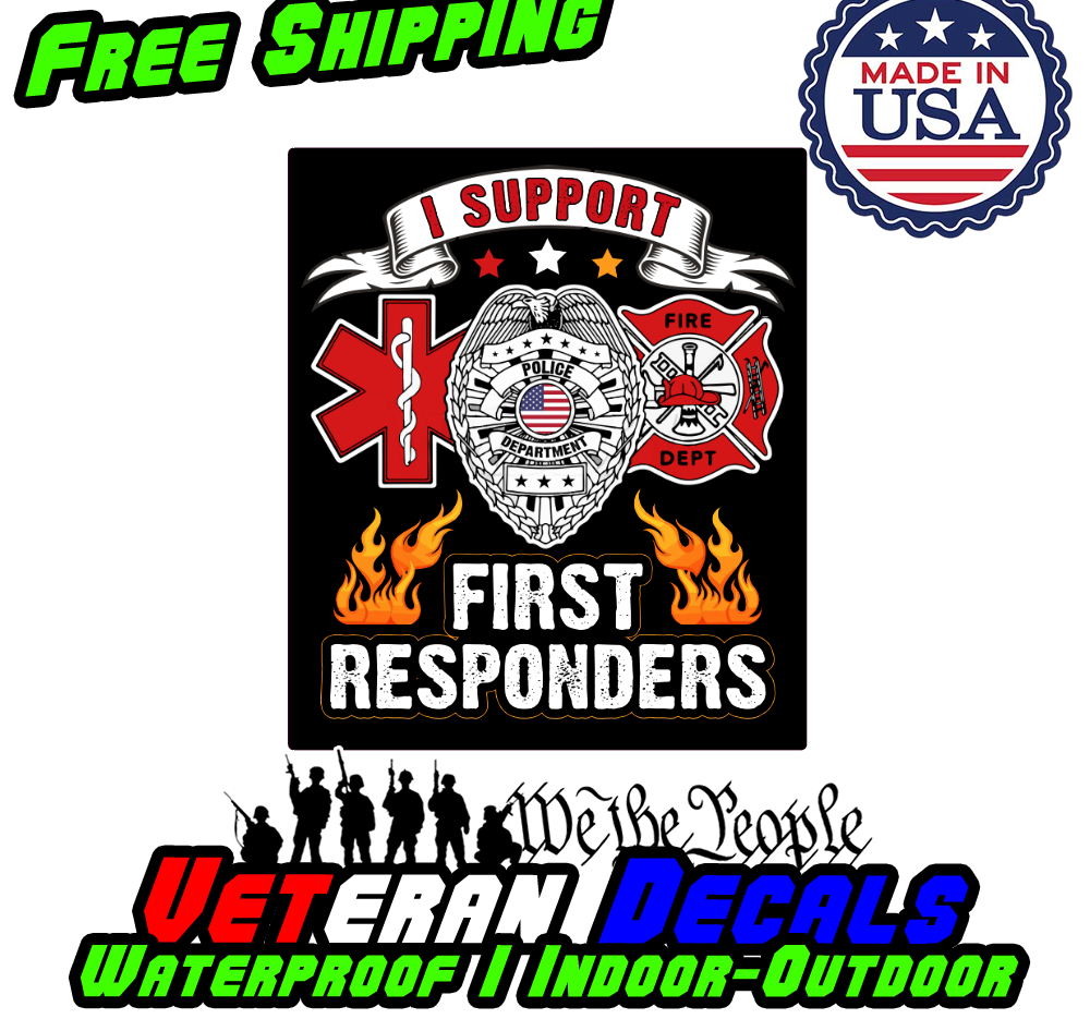 IAFF Vinyl Sticker Decal showcasing firefighter support, made from premium automotive vinyl for durability.