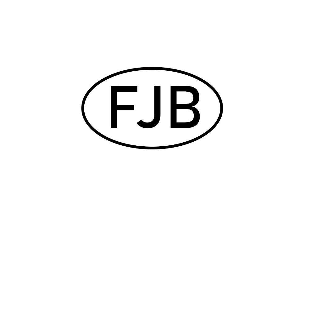 FJB Flag Oval bumper sticker featuring anti-Joe Biden message in white on a black background.